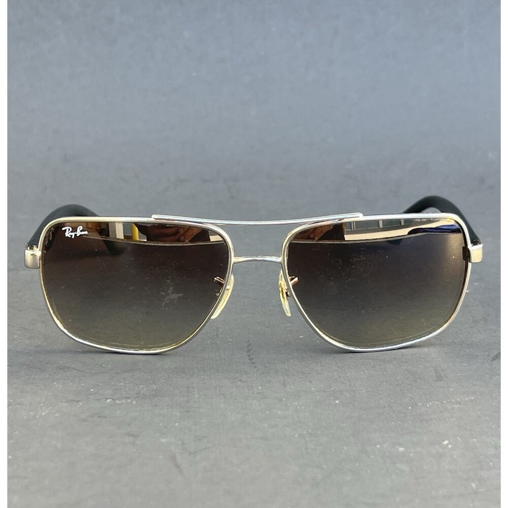 RAY BAN Sunglasses RB3483 Silver and Black / Gray Lens 60 16 140